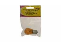 W4 12v 21w Amber Bulb Single Contact 15mm Base