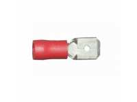 6.35mm Red Male Pre-insulated - Product code: 37569