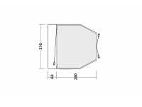 Technical Illustration of Easy Camp Motor Tour Shamrock Awning