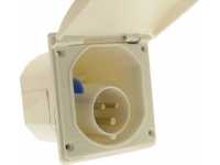 Beige Flush Fitting Mains Inlet