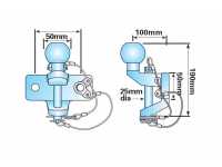 Maypole 50mm Ball/Pin Coupling