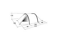 Technical Illustration of Outwell Earth 2 Poled Tent