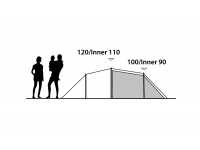 Technical Illustration of Outwell Earth 3 Poled Tent