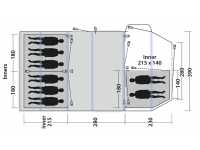 Outwell Knightdale 8 Prime Air Tent