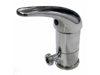 Chrome Monolever Shower Mixer Side Outlet