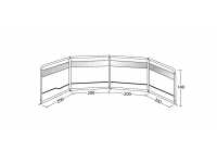 Technical Illustration of Outwell Windscreen Air