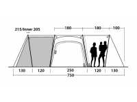 Outwell Bayland 6 sideview schematic