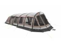 Outwell Harrier 6 Smart Air Tent with optional Front Awning fitted.