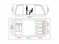 Coleman Air Valdes 6 tent plan