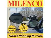 Milenco Aero3 Towing Mirrors - Standard (Convex) Glass award winning mirrors