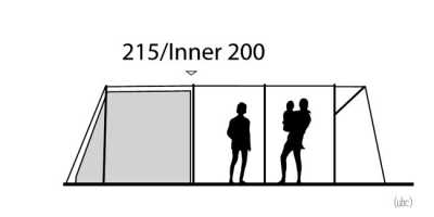 Outwell Hornet 6SA Inflatable Tent Dimensions