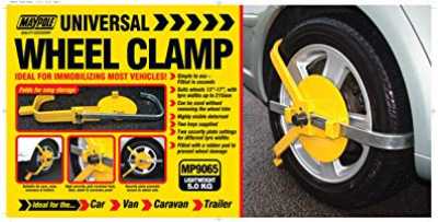 Wheel clamp box