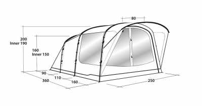 Outwell Oakwood 3 Tent