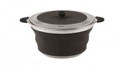 Outwell Collaps Pot with Lid L Midnight Black