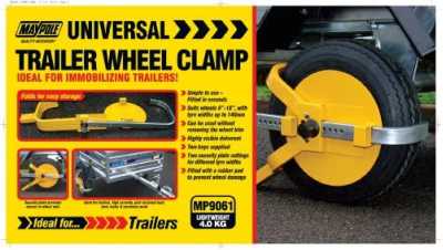 Maypole Universal Trailer Wheel Clamp