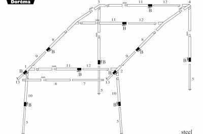 Dorema Quattro 225 caravan porch awning frame