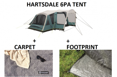 Outwell Hartsdale 6 Prime AIR Tent BUNDLE