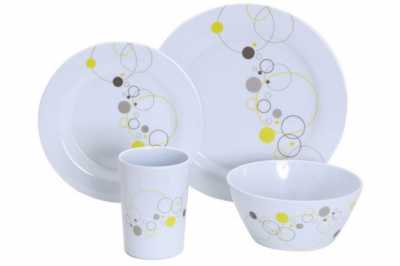 Gimex Melamine 16PC Tableware Summer Drops