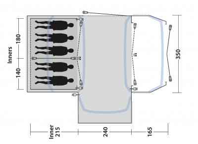 Outwell Oakdale 5 Prime Air Tent