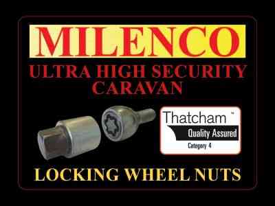 Bailey Caravan Locking Wheel Nuts