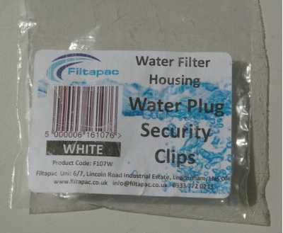 Filtapac Water Plug Security Clips Packaging