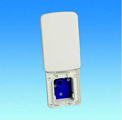 Crisp White Easi-Slide Large Cover shown on the socket - socket not supplied