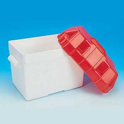 Red Plastic Battery Box