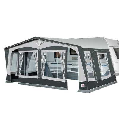 Dorema President XL300 Caravan Awning in charcoal/grey