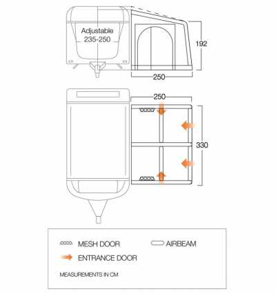 Vango Balletto Air 330 Elements ProShield1