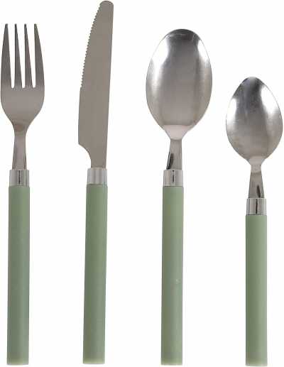 Bo-Camp Green Cutlery Set for One