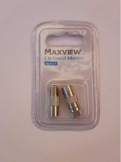 Maxview F to Coaxial Adaptors