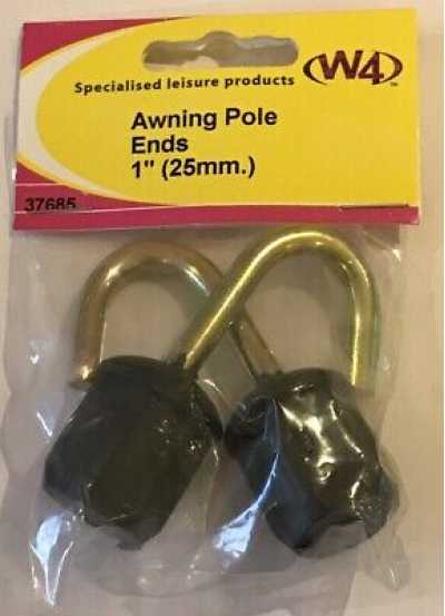 W4 Awning Pole Ends 1" (25mm)