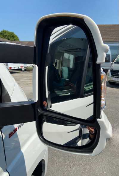 Mirror Protectors White Long Arm x 2