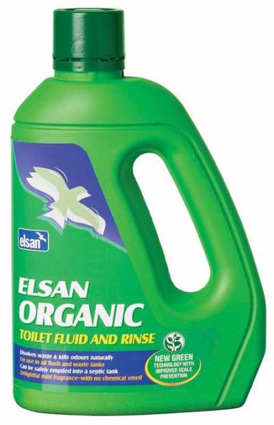 Elsan 2 Litre Organic Toilet Fluid and Rinse